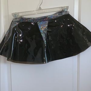 Women’s Holographic Vinyl Skirt